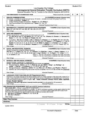 Fillable Online W Emaccc General Education Plan For Transfer To The Csu Uc Systems 13 14 W Emaccc Fax Email Print Pdffiller Fillable Online W Emaccc General Education Plan For Transfer To The Csu Uc Systems 13 14 W Emaccc Fax Email Print Pdffiller