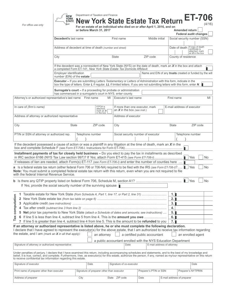 et 706 2016 form Preview on Page 1.