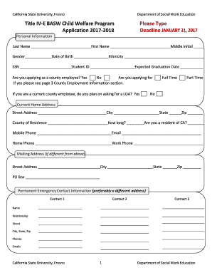 Department of Social Work Education