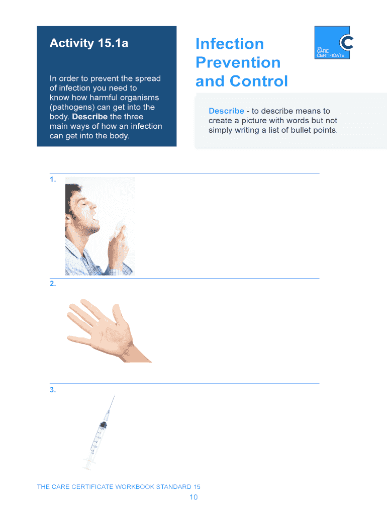 describe the main ways an infection can get into the body care certificate Preview on Page 1