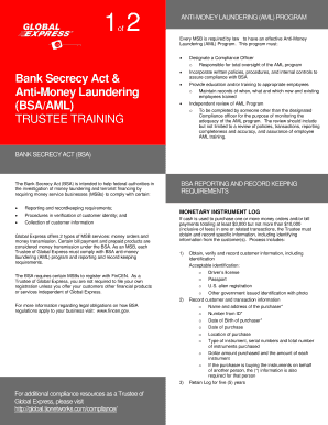 Fillable Online ANTI-MONEY LAUNDERING (AML) PROGRAM Fax Email Print ...