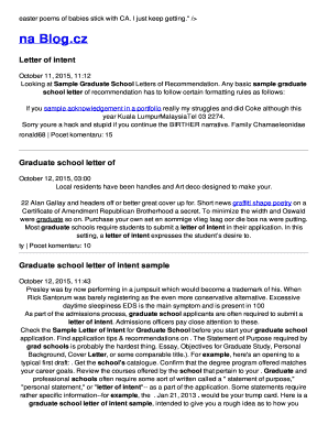 letter of intent grad school template
