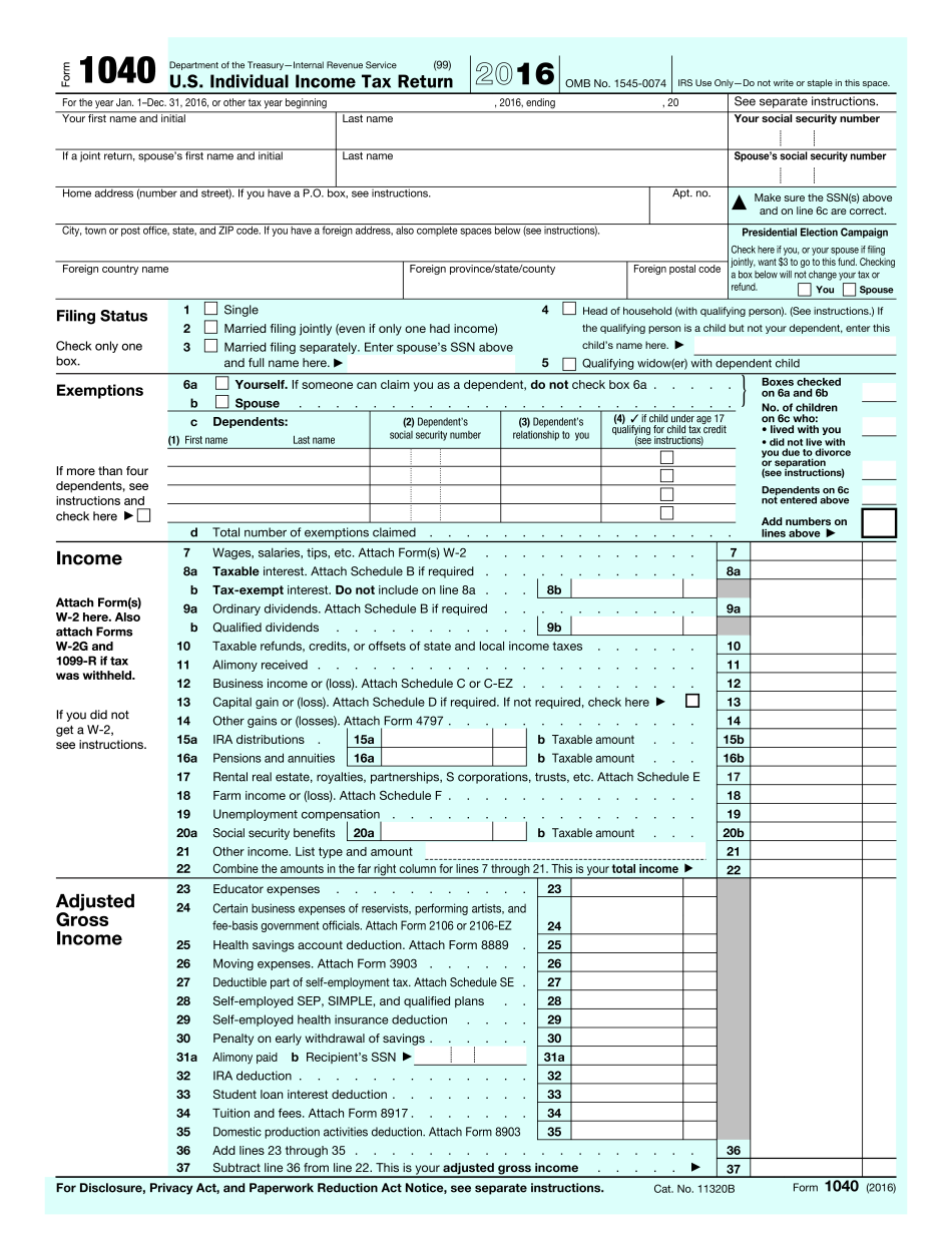 2016 Form 1040 (Schedule A) - Irs