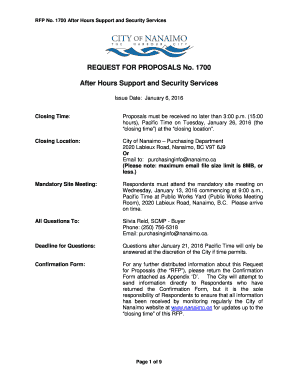 1700 RFP Document.pdf - the City of Nanaimo - nanaimo