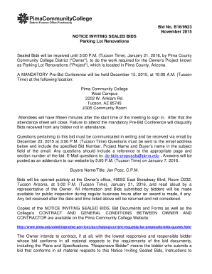 Commercial invoice ups - B16/9923 Parking Lot Renovations - Pima Community College - pima