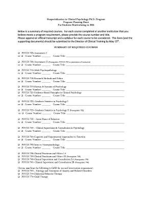 Respecialization in Clinical Psychology Ph - suffolk