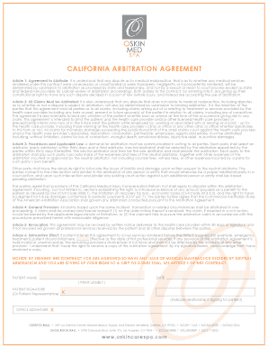Image 5 for California Arbitration Agreement Template