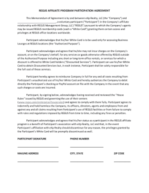 Regus affiliate program
