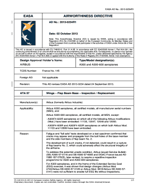 EASA Form 110 - AD Template - Europa