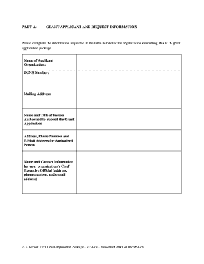 FEDERAL TRANSIT ADMINISTRATION SECTION 5303 PROGRAM