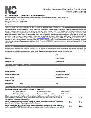 Fillable Online Nursing Home Application for Registration Fax Email ...