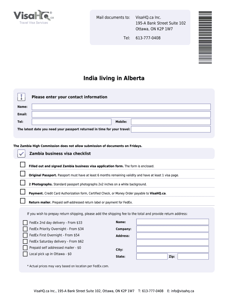 Fillable Online Zambia Visahq Zambia Visa Application For Citizens Of India Zambia Visa fillable-online-zambia-visahq-zambia-visa-application-for-citizens-of-india-zambia-visa