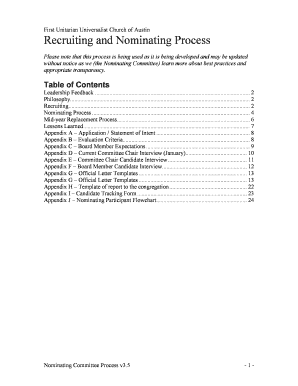 Recruiting and Nominating Process - austinuu