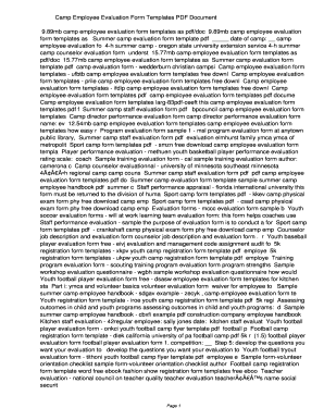 Sales performance evaluation pdf - Camp Employee Evaluation Form Templates PDF 8a5a99af0f9215710cc47cee7c3d53cc. Camp Employee Evaluation Form Templates