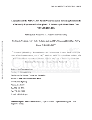 older form par-q for adults acsm  Printable q Templates Fillable form par  Samples &