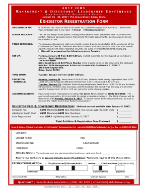 exhibitor registration form - Idaho Bankers Association