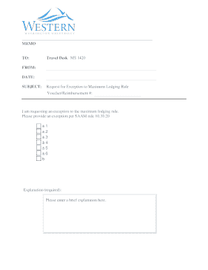 Lodging Exception Memo - Blank Template.doc - wwu