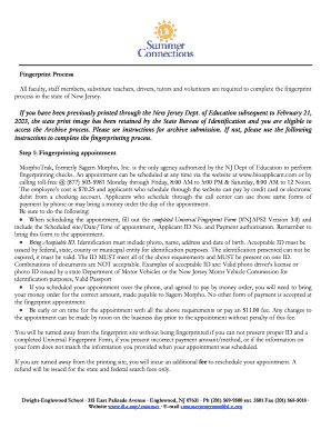 Fillable Online completed Universal Fingerprint Form Bring Acceptable ...