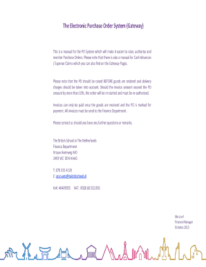 electronic purchase order system free