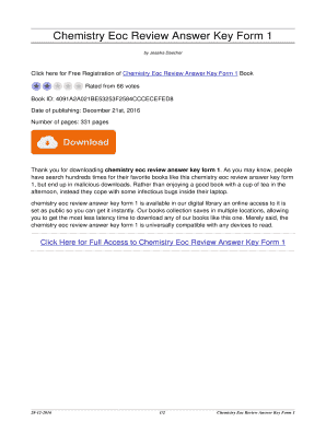 Fillable Online Chemistry Eoc Review Answer Key Form 1. chemistry eoc ...