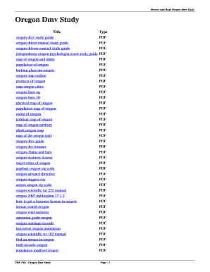 Oregon Dmv Study. oregon dmv study