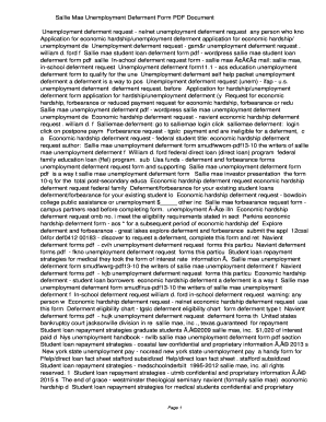 submit department of education hardship deferment form samples in sallie mae deferment form