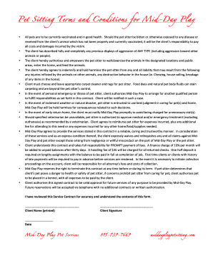 pet sitter contract pet owner contract open source user manual dog
