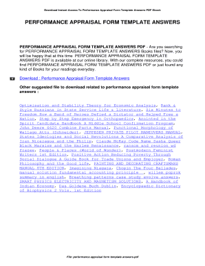 Appraisal form answers - Performance Appraisal Form Template Answers - ktaiseo.net