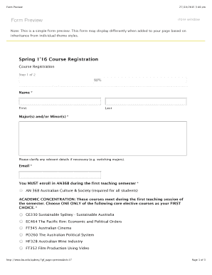 Form preview