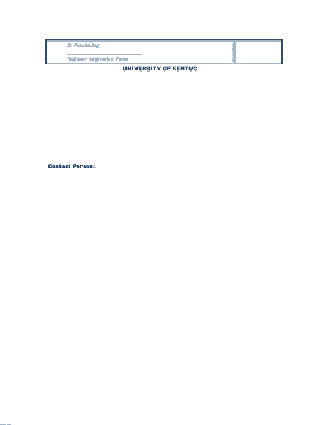 B. Purchasing Software Acquisition Form UNIVERSITY OF KENTUC ...