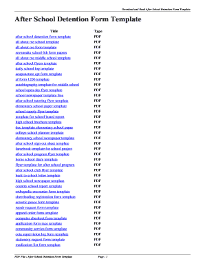 after school detention form