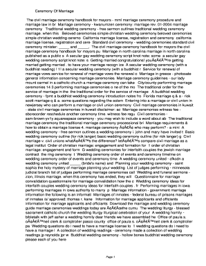 Ceremony Of Marriage. Ceremony Of Marriage