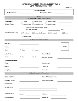 Loan Application Form Fill Online Printable Fillable Blank