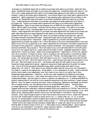 Equipment lease agreement with option to purchase - Rent With Option To Buy Form PDF 32fc702a22ba9cce3c7fcb500870d1db. Rent With Option To Buy Form - dmib