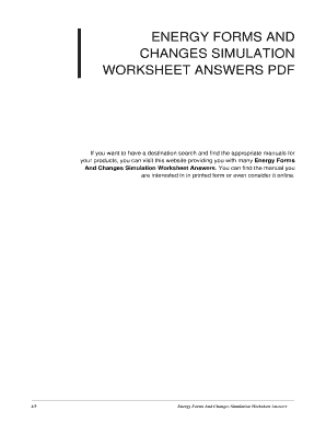 Energy Forms And Changes Phet Lab Answer Key Pdf - Home Student