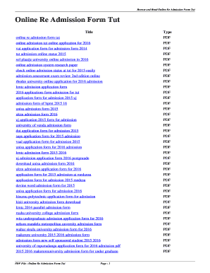 Myihopjob com - tut readmission form 2022 pdf