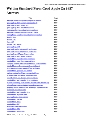 good apple ga 1687 answer key