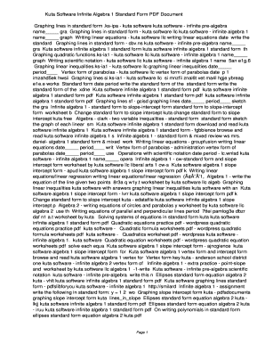 standard form kuta
Fillable Online slsyy Kuta Software Infinite Algebra 8 ... standard form kuta
Fillable Online slsyy Kuta Software Infinite Algebra 8 ...