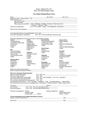New Patient Medical History Form