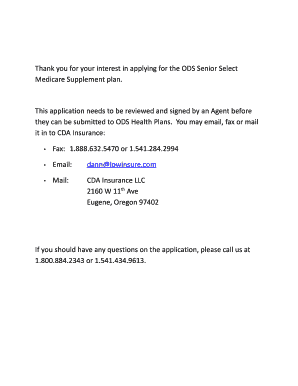 Thank you for your interest in applying for the ODS Senior Select