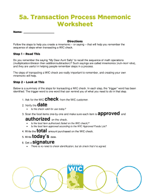 Transaction Process Mnemonic - dhhs ne