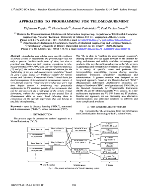 Approaches to Programming for Tele-Measurement