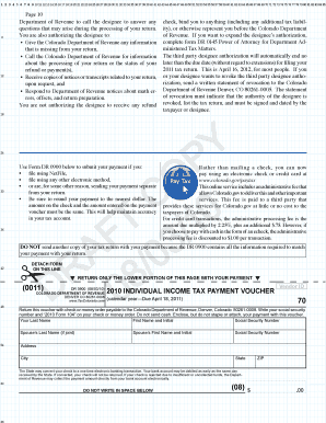 Department of Revenue to call the designee to answer any