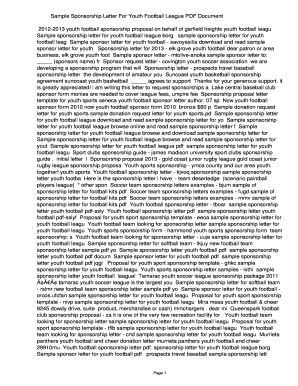 Boxing sponsorship proposal sample - Sample Sponsorship Letter For Youth Football League PDF c168dccd21cb52e3145a2ca4fc59f2f3. Sample Sponsorship Letter For Youth Football League - qcha