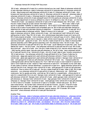 Vehicle sale letter word format pdf - Arkansas Vehicle Bill Of Sale PDF b98b01e2ad5a5f8bb03a56843f482005. Arkansas Vehicle Bill Of Sale