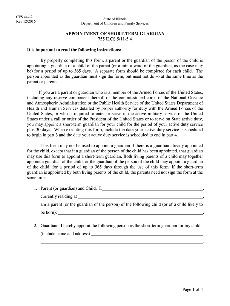 State Of Il Forms Cfs 444 2 Fill Out Sign Online DocHub