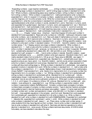 How To Write A Number In Word Form Nlor PDF ...