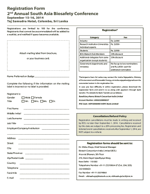 registration Form 2nd Annual South Asia biosafety Conference - CERA - cera-gmc