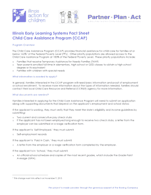 Fillable Online Child Care Assistance Program (CCAP) Fax Email Print ...