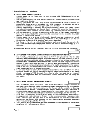 Refund Policies and Procedures - UCSI University - ucsiuniversity edu